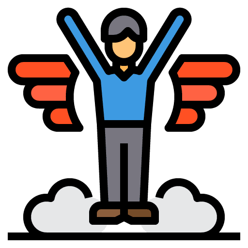 Enthusiasm - Business with Wings Cloud Man